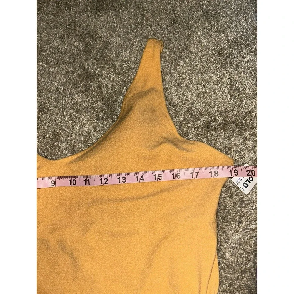Old Navy Orange Terri Cloth XXL Plus One‎ Piece Scoop Back Swim Suit